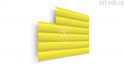 Металлический сайдинг Блок-Хаус Pe 0.45 | RAL 1018 Жёлтый