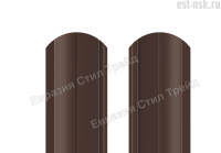 Штакетник "Европланка" двусторонний RAL 8017/8017 Коричневый шоколад