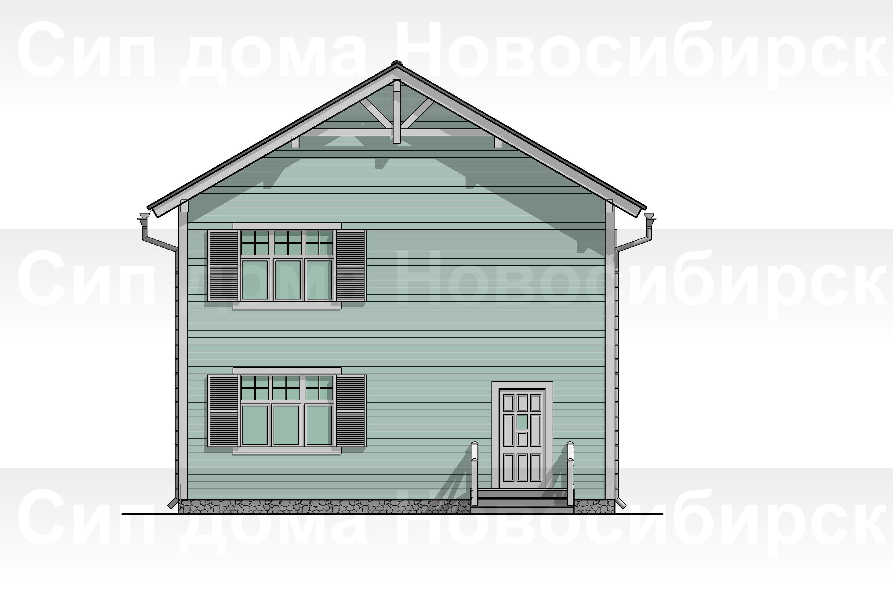 Проект дома 41 (9х9) 162 м2, цены на строительство домов в Новосибирске от  компании EST