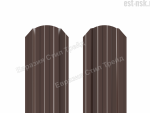 Штакетник "Евротрапеция" двусторонний RAL 8017/8017 Коричневый шоколад
