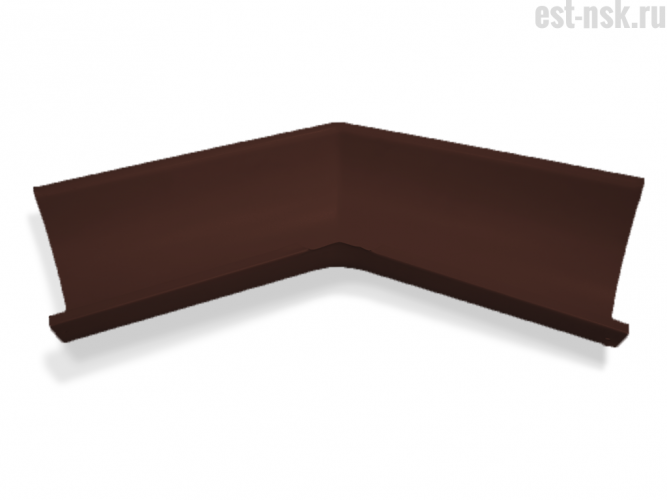 Угол желоба наружный (135 гр.) D125 | RAL 8017 Коричневый шоколад