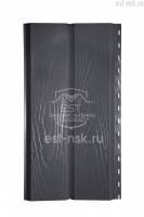 Металлический сайдинг Брус 3D Pe 0.45 | RAL 7024 Серый графит