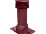 Труба вентиляционная утепленная Viotto с универсальным проходным элементом, 110х550 мм, Красный