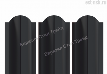 Штакетник "М-планка" MATT RAL 9005 Черный янтарь