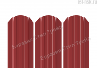 Штакетник "Евротрапеция" RAL 3011 Красно-коричневый
