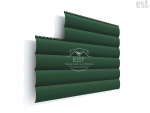 Металлический сайдинг Блок-Хаус Pe 0.45 | RAL 6005 Зеленый мох