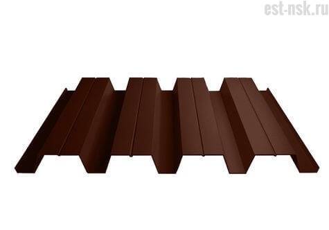 Профнастил Н-60х845 Pe 0.5 | RAL 8017 Коричневый шоколад