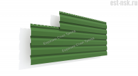 Металлический сайдинг Корабельная доска Pe 0.45 | RAL 6002 Зелёная листва