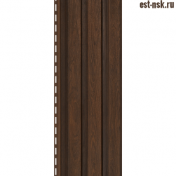 Сайдинг Тимберблок Рейка фасадная | Орех тёплый