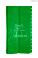 Металлический сайдинг Брус 3D Pe 0.45 | RAL 6002 Зелёная листва