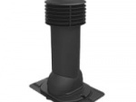 Труба вентиляционная утепленная Viotto с универсальным проходным элементом, 110х550 мм, Чёрный