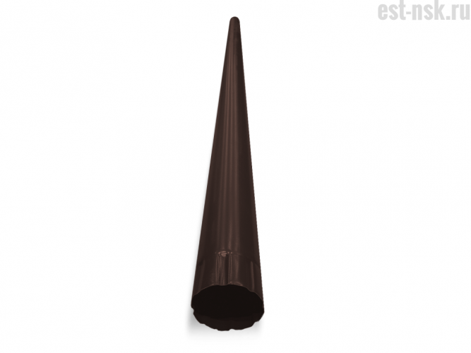 Труба водосточная D100х2000 | RAL 8017 Коричневый шоколад