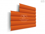 Металлический сайдинг Блок-Хаус Pe 0.45 | RAL 2004 Оранжевый