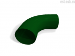 Колено трубы D100 | RAL 6005 Зелёный мох
