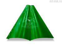 Металлический сайдинг Блок-Хаус Pe 0.45 | RAL 6002 Зелёная листва