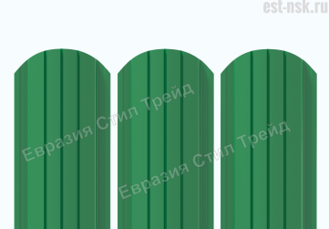 Штакетник "Европланка Престиж" RAL 6029 Мятно-зелёный