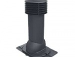 Труба вентиляционная утепленная Viotto с универсальным проходным элементом, 110х550 мм, Серый