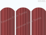 Штакетник "Европланка Престиж" RAL 3011 Красно-коричневый