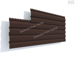 Металлический сайдинг Корабельная доска Pe 0.4 | RAL 8017 Коричневый шоколад