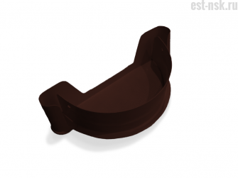 Заглушка желоба D125 | RAL 8017 Коричневый шоколад
