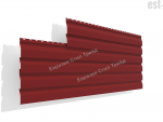 Металлический сайдинг Корабельная доска Pe 0.45 | RAL 3011 Красно-коричневый