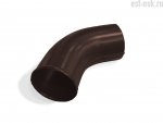 Колено сливное D100 | RAL 8017 Коричневый шоколад