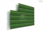 Металлический сайдинг Блок-Хаус Pe 0.45 | RAL 6002 Зелёная листва
